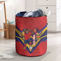 Custom Spain World Football 2026 Laundry Basket La Roja 2nd Champion Proud