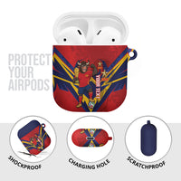 Custom Spain World Football 2026 AirPods Case La Roja 2nd Champion Proud