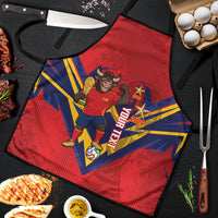 Custom Spain World Football 2026 Apron La Roja 2nd Champion Proud