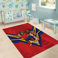 Custom Spain World Football 2026 Area Rug La Roja 2nd Champion Proud