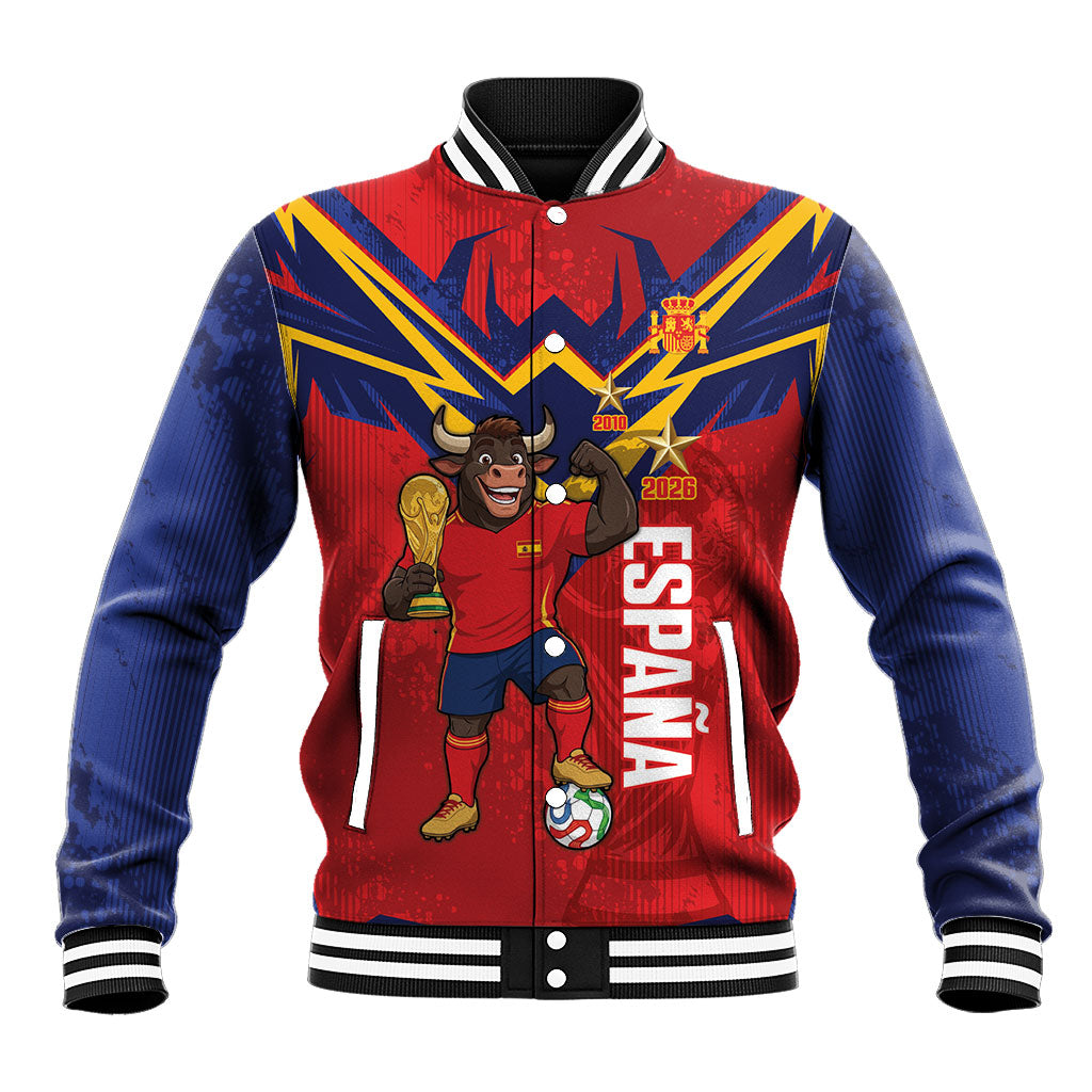 Custom Spain World Football 2026 Baseball Jacket La Roja 2nd Champion Proud