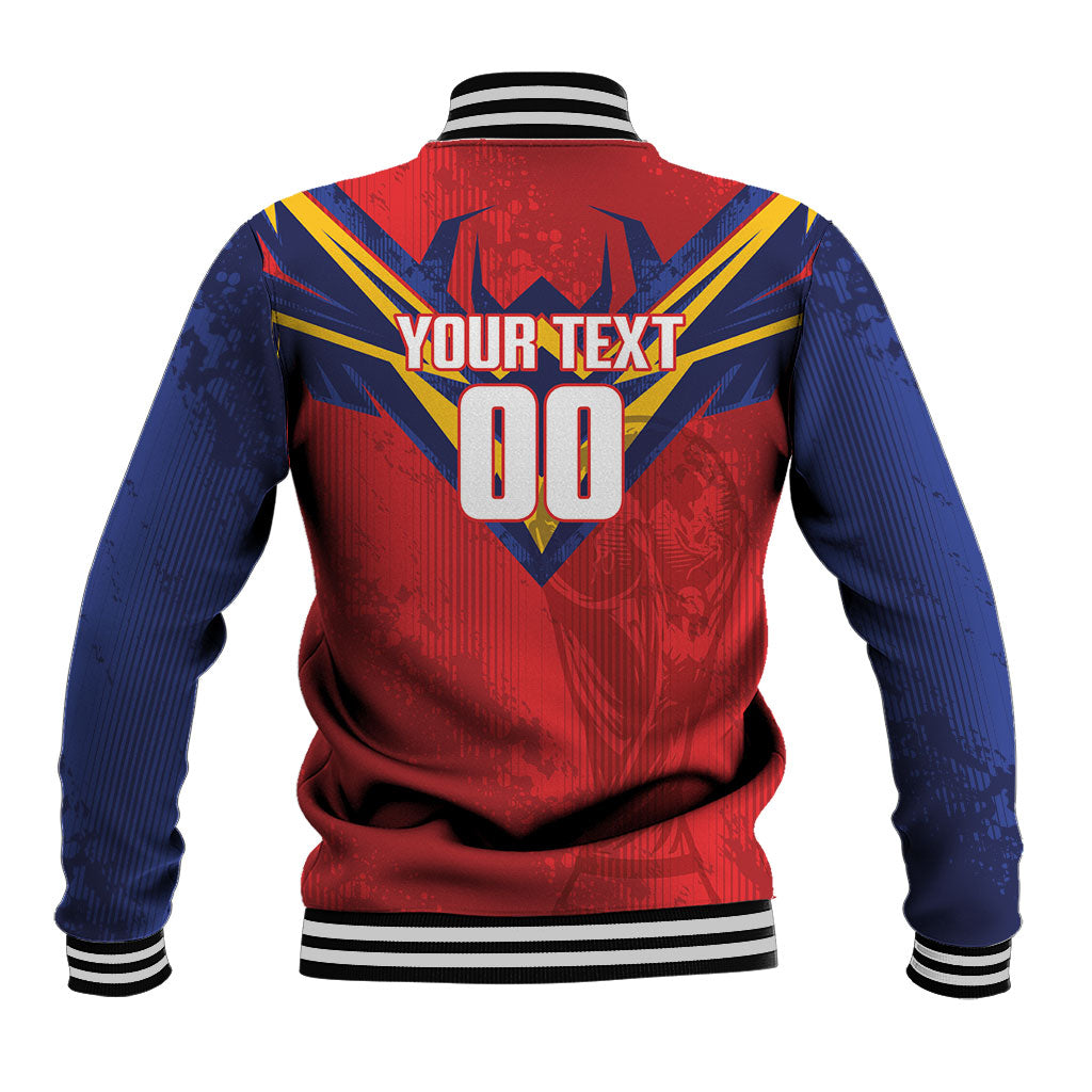 Custom Spain World Football 2026 Baseball Jacket La Roja 2nd Champion Proud