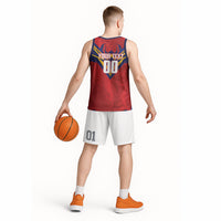 Custom Spain World Football 2026 Basketball Jersey La Roja 2nd Champion Proud