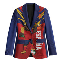 Custom Spain World Football 2026 Blazer La Roja 2nd Champion Proud
