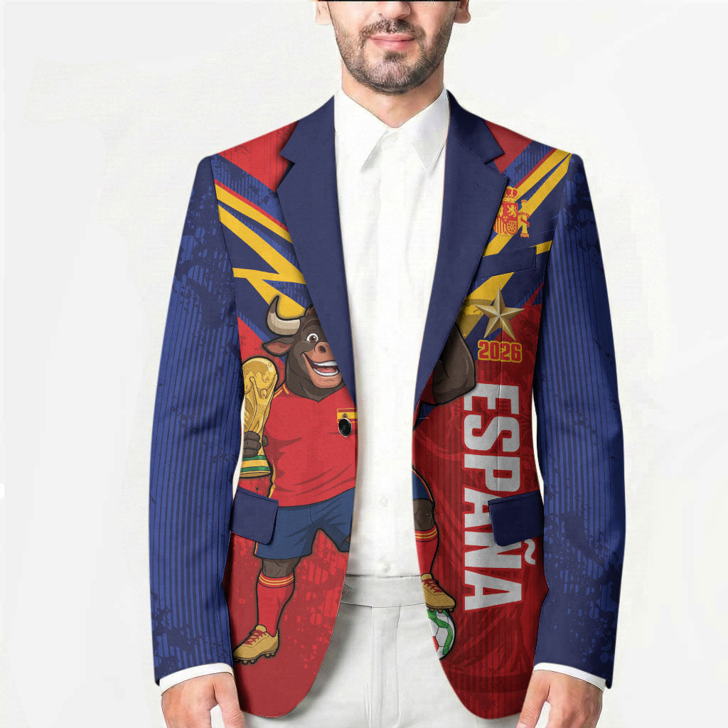 Custom Spain World Football 2026 Blazer La Roja 2nd Champion Proud