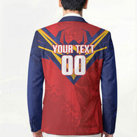 Custom Spain World Football 2026 Blazer La Roja 2nd Champion Proud