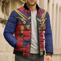 Custom Spain World Football 2026 Bomber Puffer Jacket La Roja 2nd Champion Proud