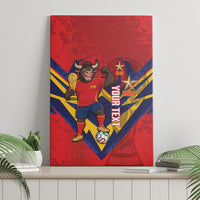 Custom Spain World Football 2026 Canvas Wall Art La Roja 2nd Champion Proud