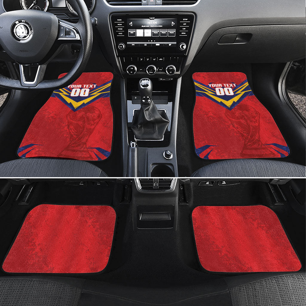 Custom Spain World Football 2026 Car Mats La Roja 2nd Champion Proud