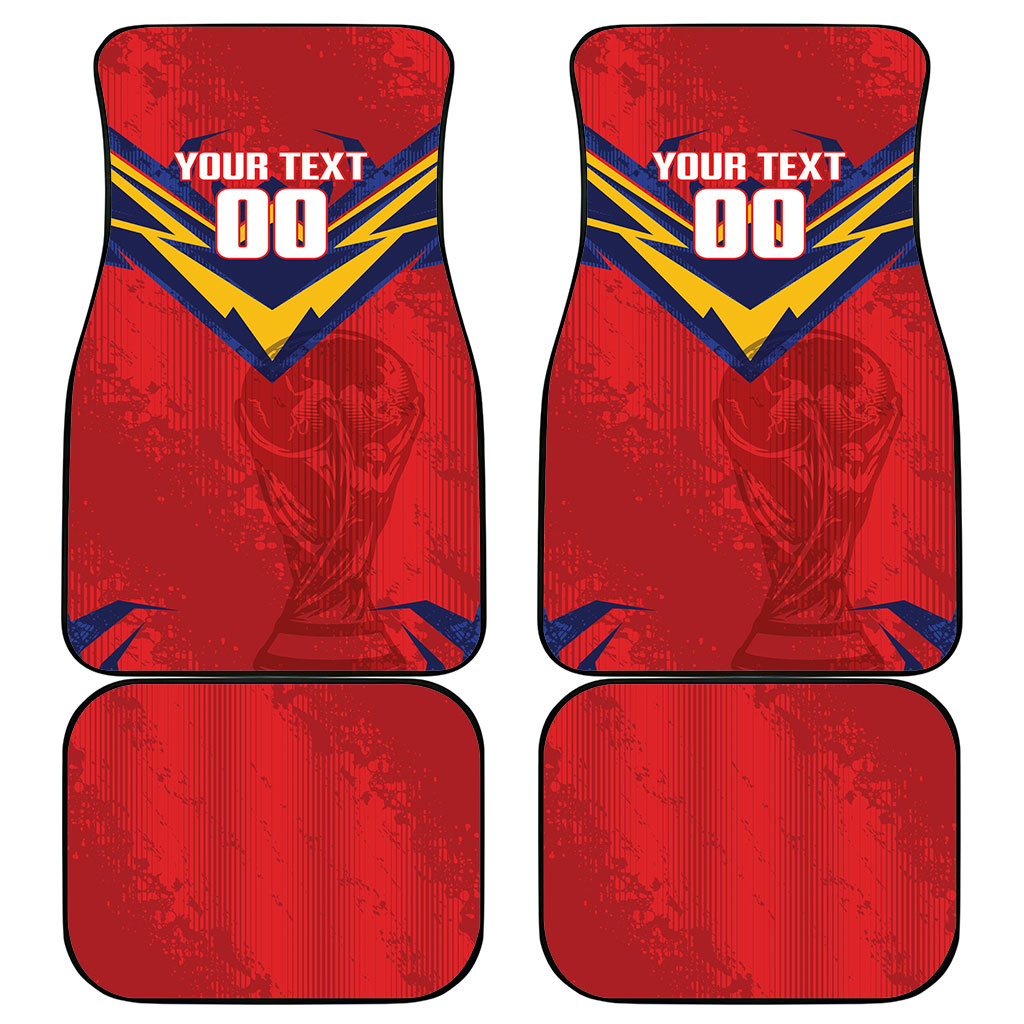 Custom Spain World Football 2026 Car Mats La Roja 2nd Champion Proud