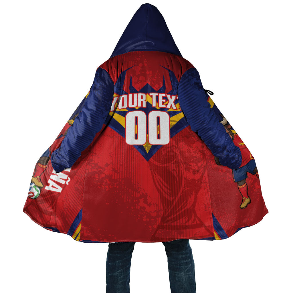 Custom Spain World Football 2026 Cloak La Roja 2nd Champion Proud