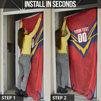 Custom Spain World Football 2026 Door Cover La Roja 2nd Champion Proud