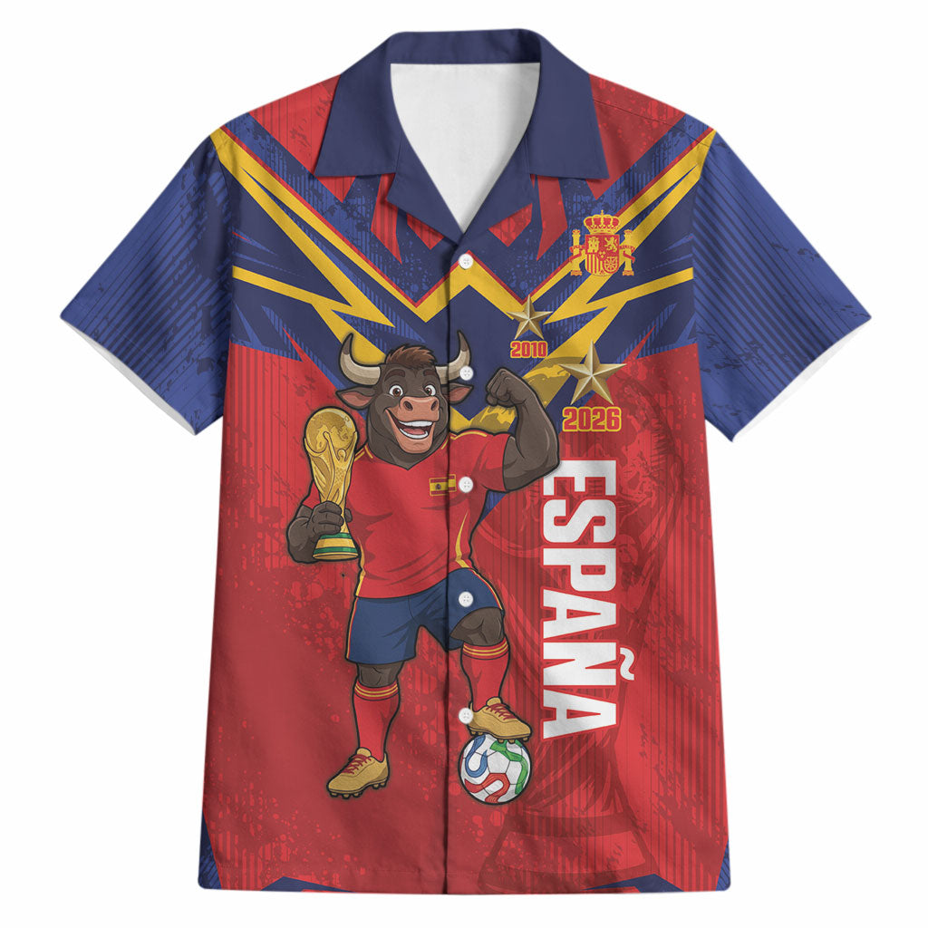 Custom Spain World Football 2026 Hawaiian Shirt La Roja 2nd Champion Proud