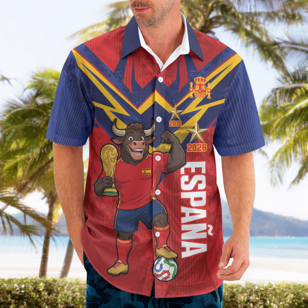 Custom Spain World Football 2026 Hawaiian Shirt La Roja 2nd Champion Proud