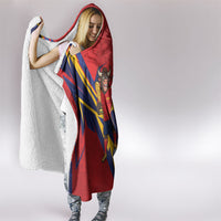 Custom Spain World Football 2026 Hooded Blanket La Roja 2nd Champion Proud