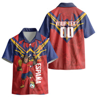Custom Spain World Football 2026 Kid Hawaiian Shirt La Roja 2nd Champion Proud