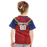 Custom Spain World Football 2026 Kid T Shirt La Roja 2nd Champion Proud