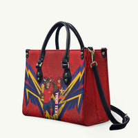 Custom Spain World Football 2026 Leather Bag La Roja 2nd Champion Proud