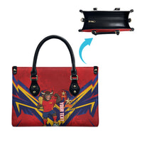 Custom Spain World Football 2026 Leather Bag La Roja 2nd Champion Proud