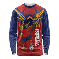 Custom Spain World Football 2026 Long Sleeve Shirt La Roja 2nd Champion Proud
