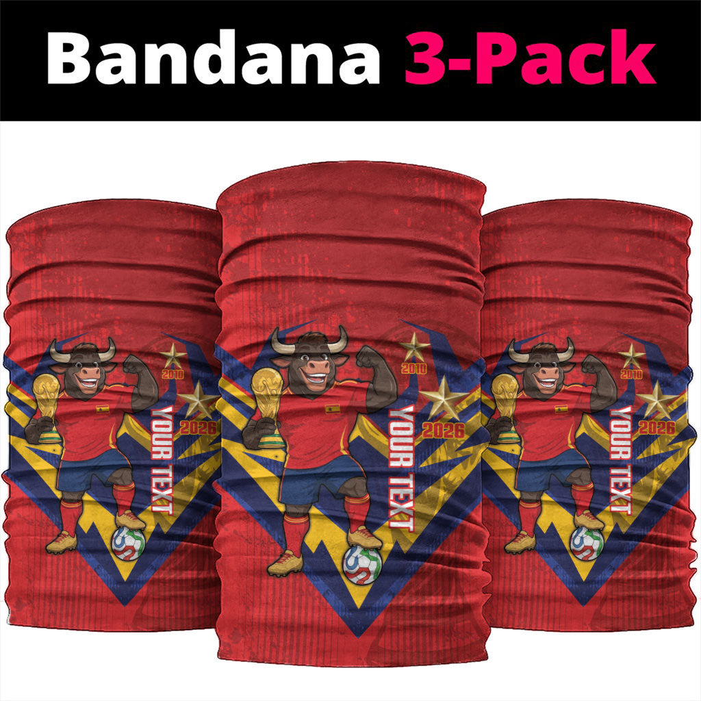 Custom Spain World Football 2026 Neck Gaiter La Roja 2nd Champion Proud