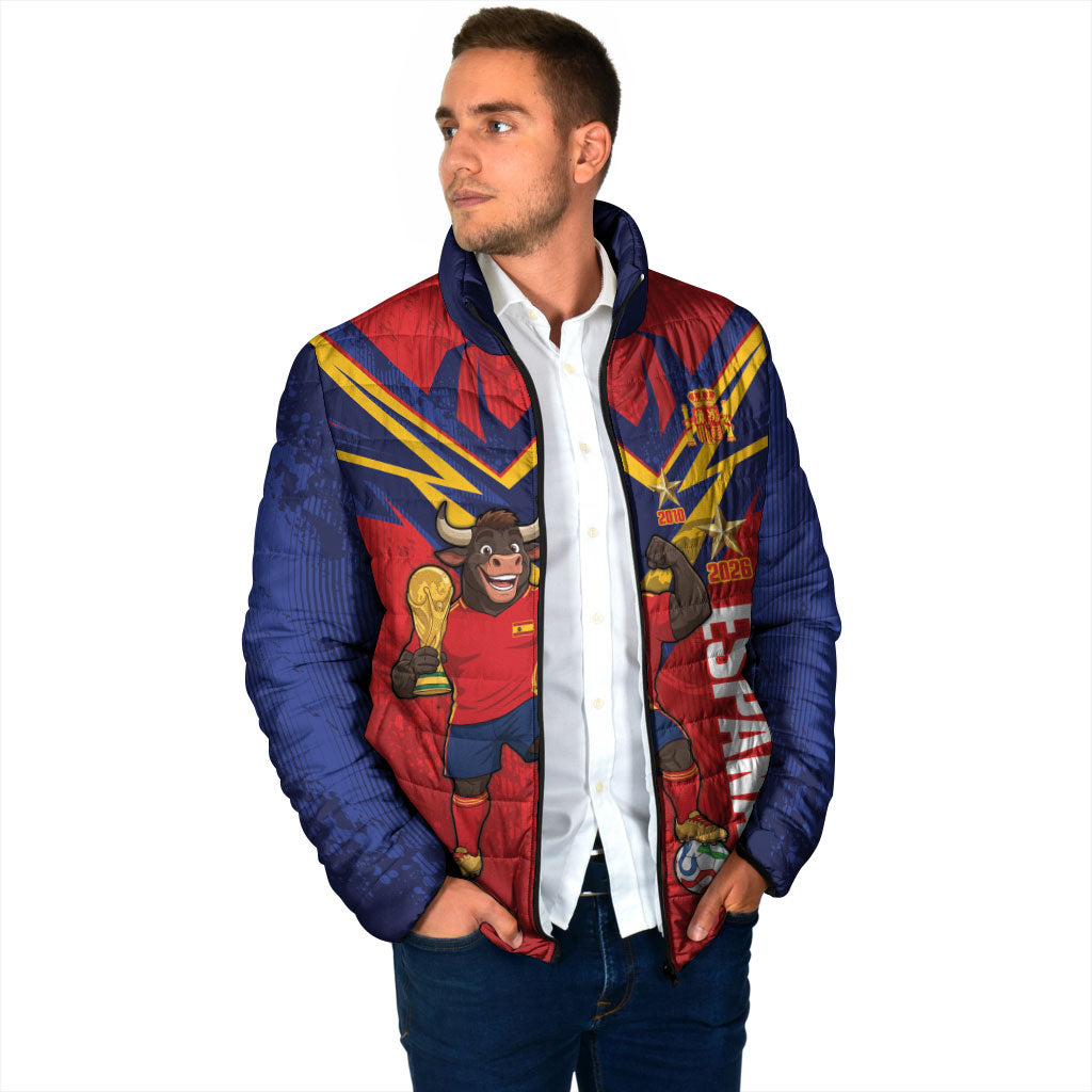 Custom Spain World Football 2026 Padded Jacket La Roja 2nd Champion Proud