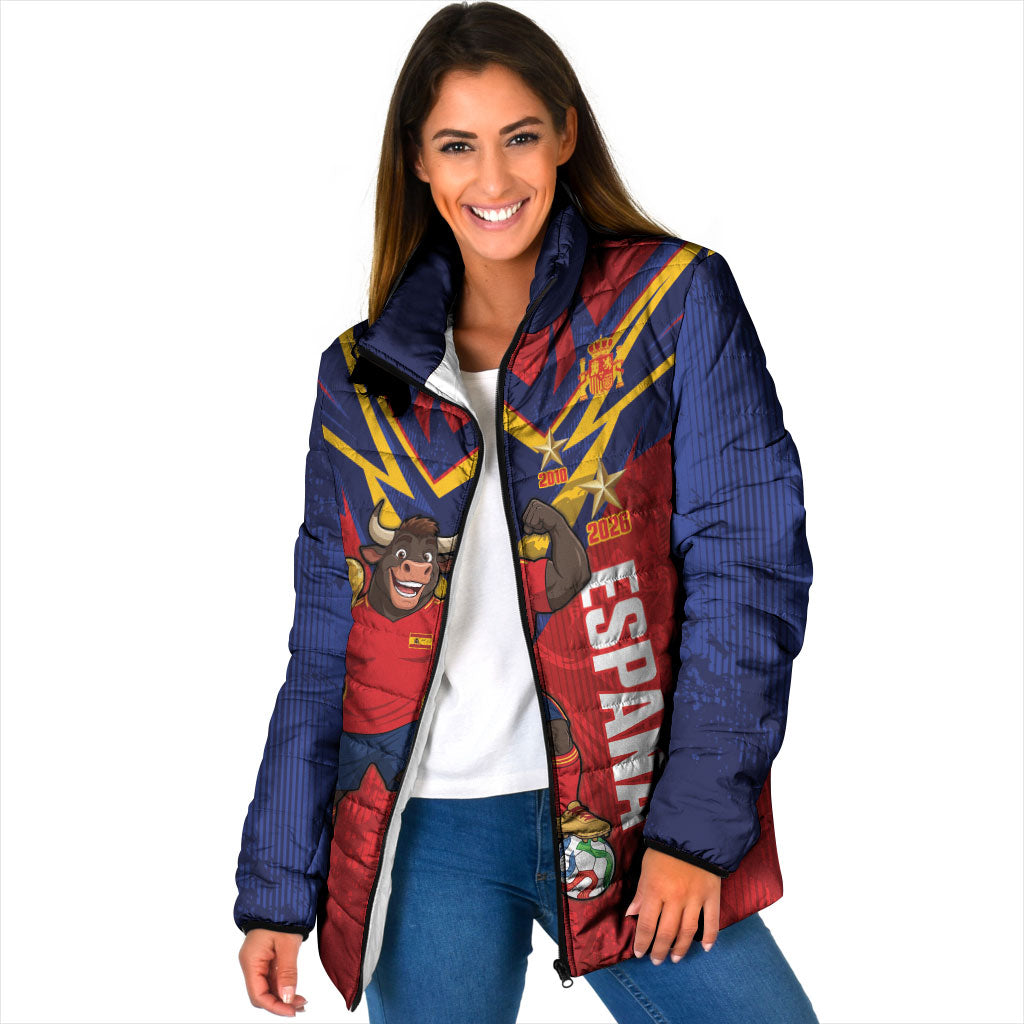 Custom Spain World Football 2026 Padded Jacket La Roja 2nd Champion Proud