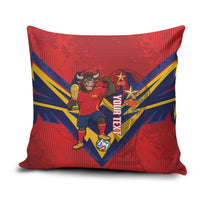 Custom Spain World Football 2026 Pillow Cover La Roja 2nd Champion Proud