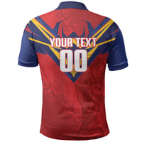 Custom Spain World Football 2026 Polo Shirt La Roja 2nd Champion Proud