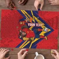 Custom Spain World Football 2026 Puzzle La Roja 2nd Champion Proud
