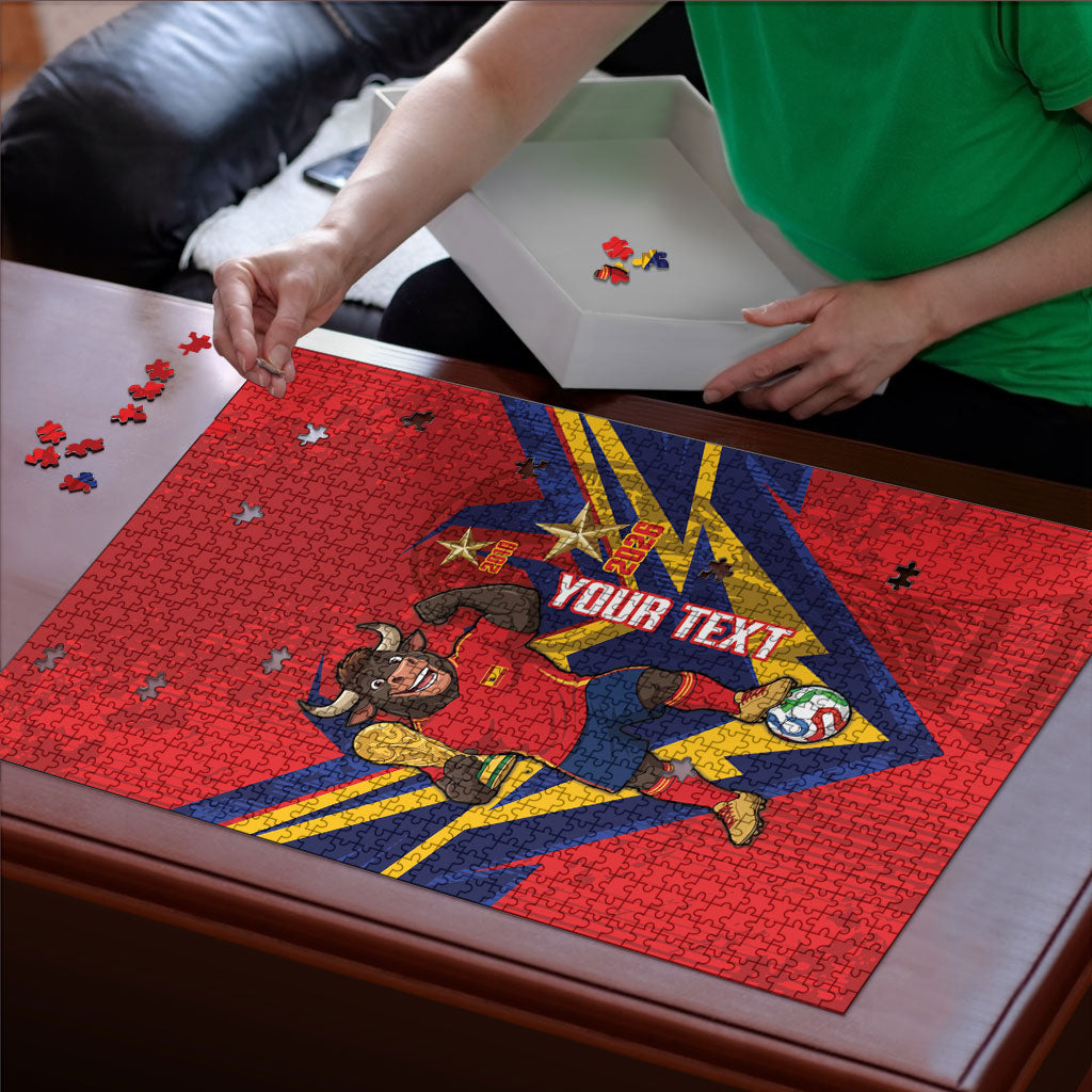 Custom Spain World Football 2026 Puzzle La Roja 2nd Champion Proud