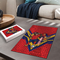 Custom Spain World Football 2026 Puzzle La Roja 2nd Champion Proud