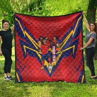 Custom Spain World Football 2026 Quilt La Roja 2nd Champion Proud