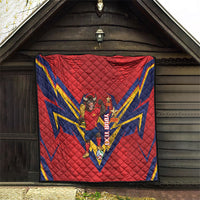 Custom Spain World Football 2026 Quilt La Roja 2nd Champion Proud