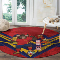 Custom Spain World Football 2026 Round Carpet La Roja 2nd Champion Proud