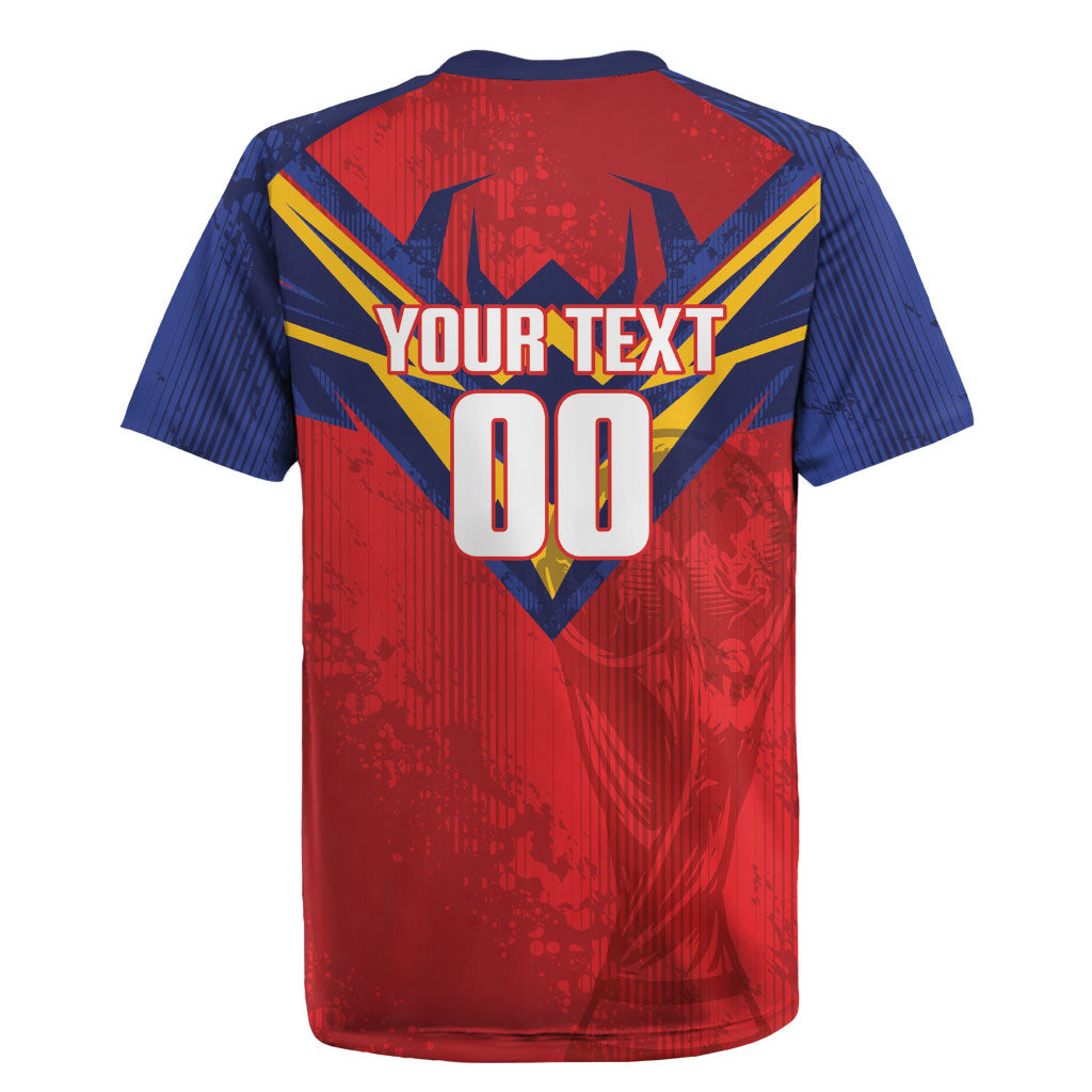 Custom Spain World Football 2026 Rugby Jersey La Roja 2nd Champion Proud