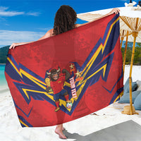 Custom Spain World Football 2026 Sarong La Roja 2nd Champion Proud