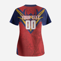 Custom Spain World Football 2026 Scrub Top La Roja 2nd Champion Proud