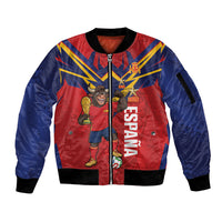 Custom Spain World Football 2026 Sleeve Zip Bomber Jacket La Roja 2nd Champion Proud