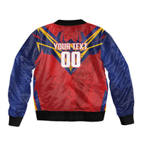 Custom Spain World Football 2026 Sleeve Zip Bomber Jacket La Roja 2nd Champion Proud