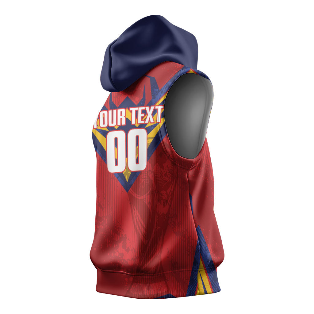 Custom Spain World Football 2026 Sleeveless Hoodie La Roja 2nd Champion Proud