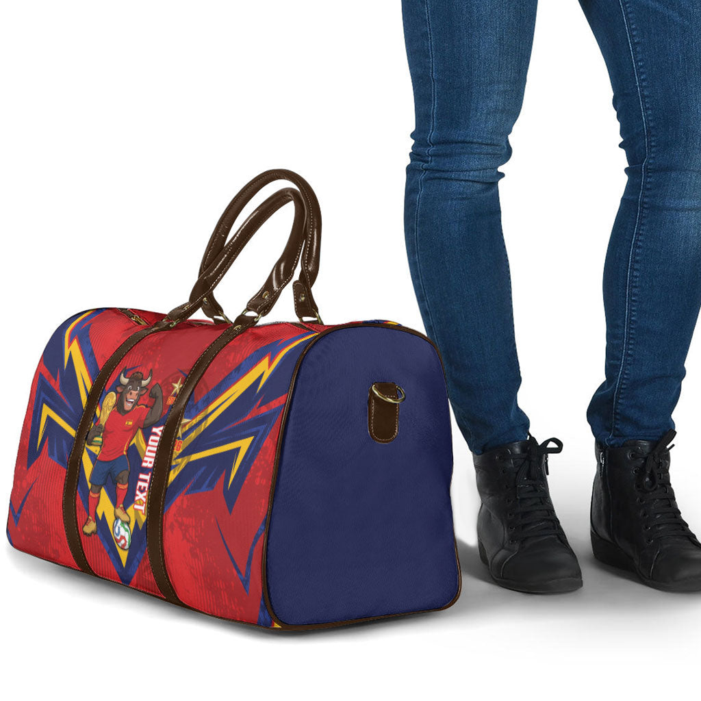Custom Spain World Football 2026 Travel Bag La Roja 2nd Champion Proud
