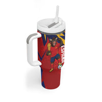 Spain World Football 2026 Tumbler With Handle La Roja 2nd Champion Proud