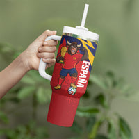 Spain World Football 2026 Tumbler With Handle La Roja 2nd Champion Proud