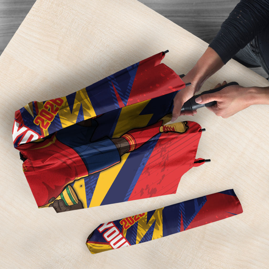 Custom Spain World Football 2026 Umbrella La Roja 2nd Champion Proud