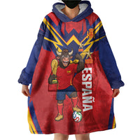 Custom Spain World Football 2026 Wearable Blanket Hoodie La Roja 2nd Champion Proud