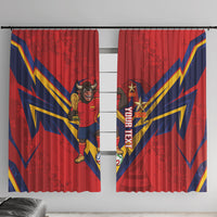Custom Spain World Football 2026 Window Curtain La Roja 2nd Champion Proud