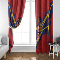 Custom Spain World Football 2026 Window Curtain La Roja 2nd Champion Proud