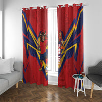 Custom Spain World Football 2026 Window Curtain La Roja 2nd Champion Proud