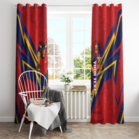 Custom Spain World Football 2026 Window Curtain La Roja 2nd Champion Proud